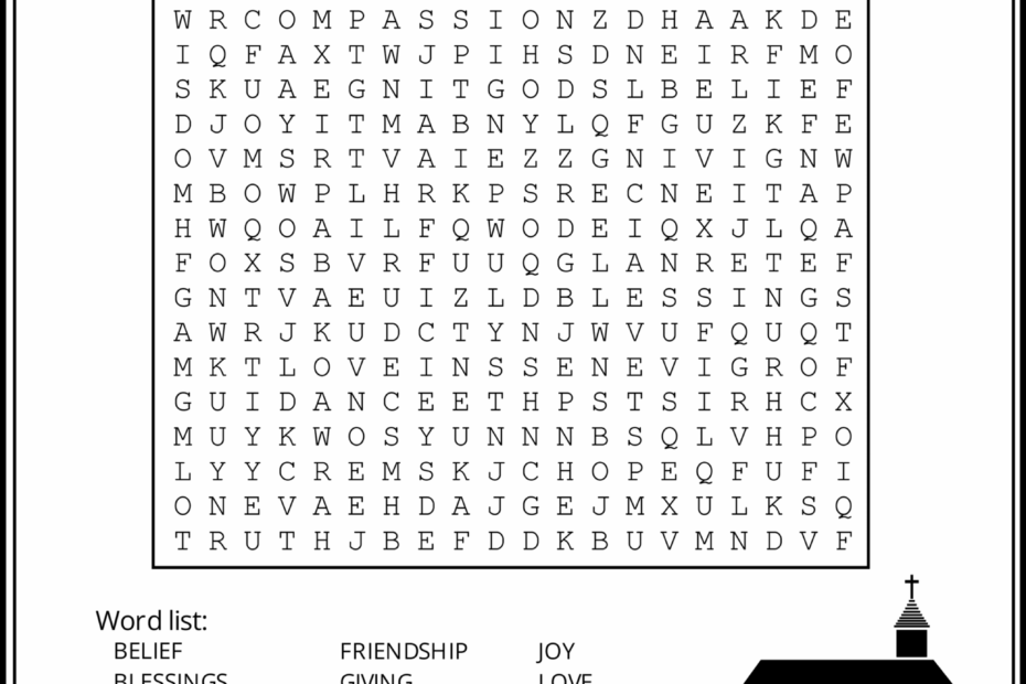 Free Printable Bible Word Search Puzzles For Adults FREE Printable A Z