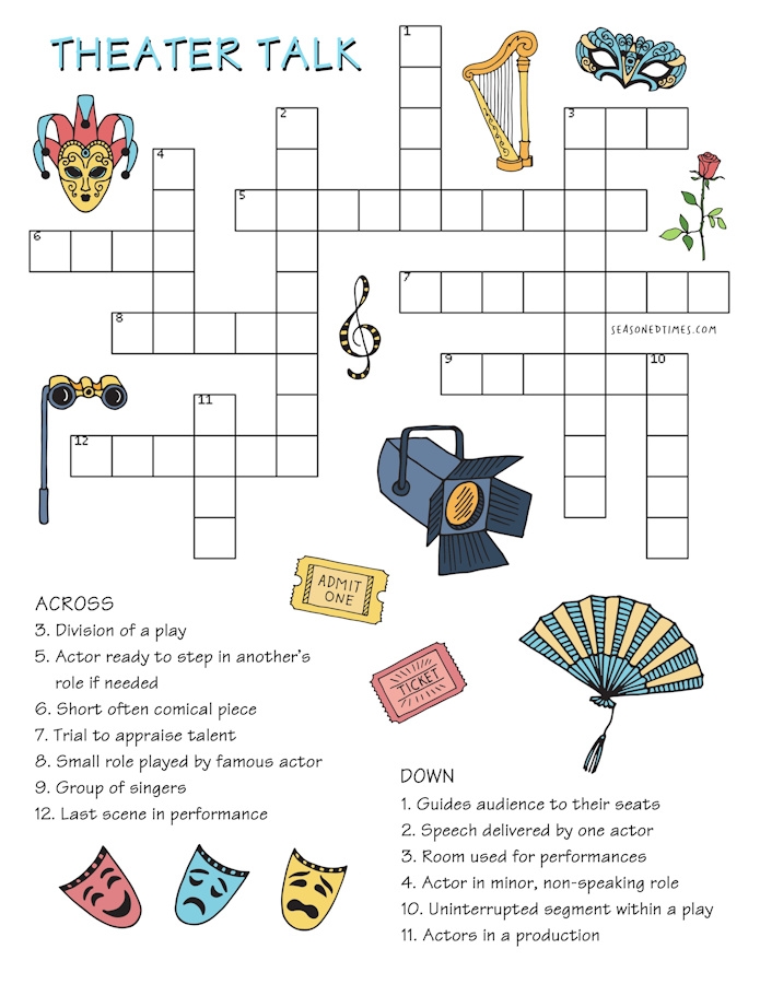 Free Printable Crossword Puzzles Seniors Download Free Printable 