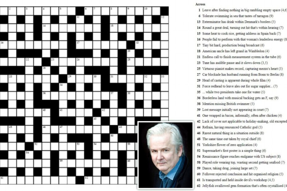 Free Printable Cryptic Crosswords Globe And Mail FREE Printable HQ