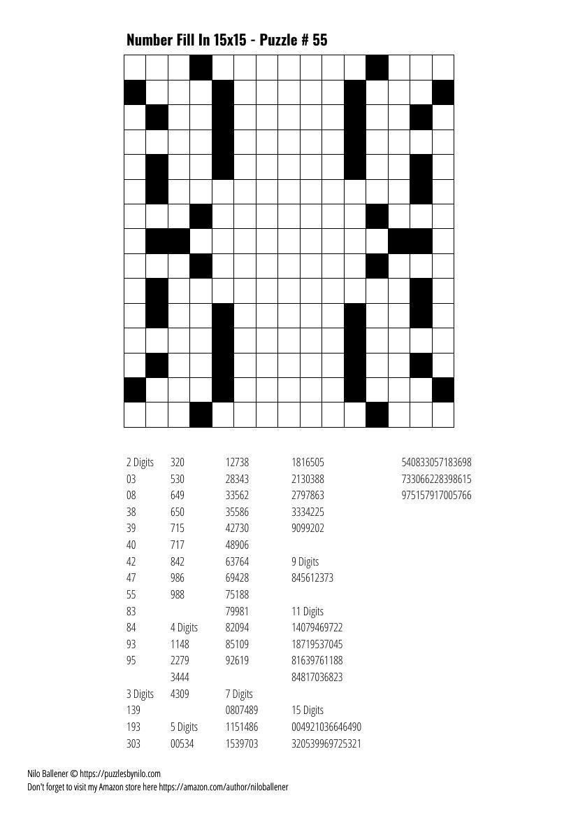 Free Printable Fill It In Puzzles