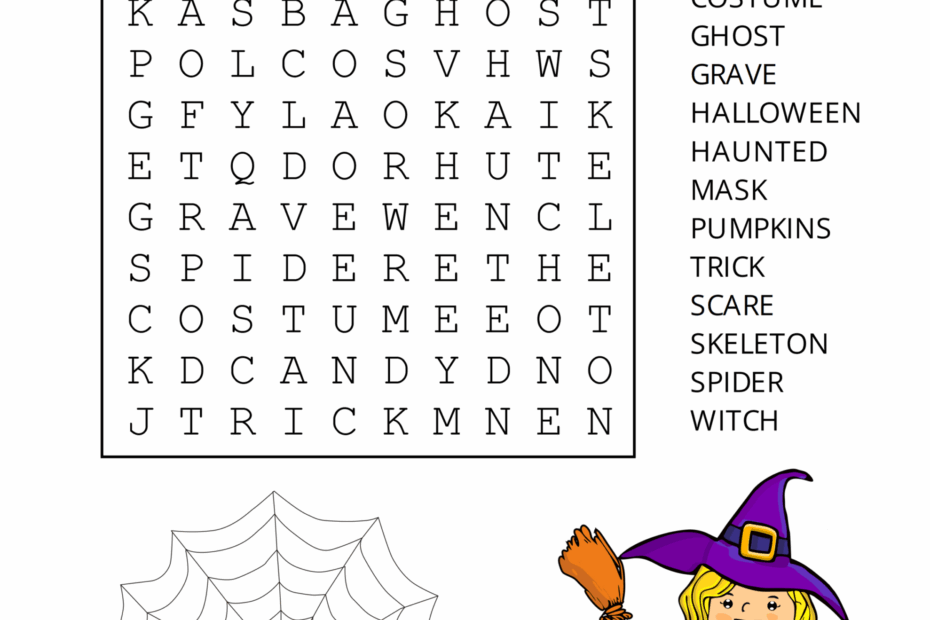 Free Printable Halloween Word Search Puzzles FREE Printable A Z