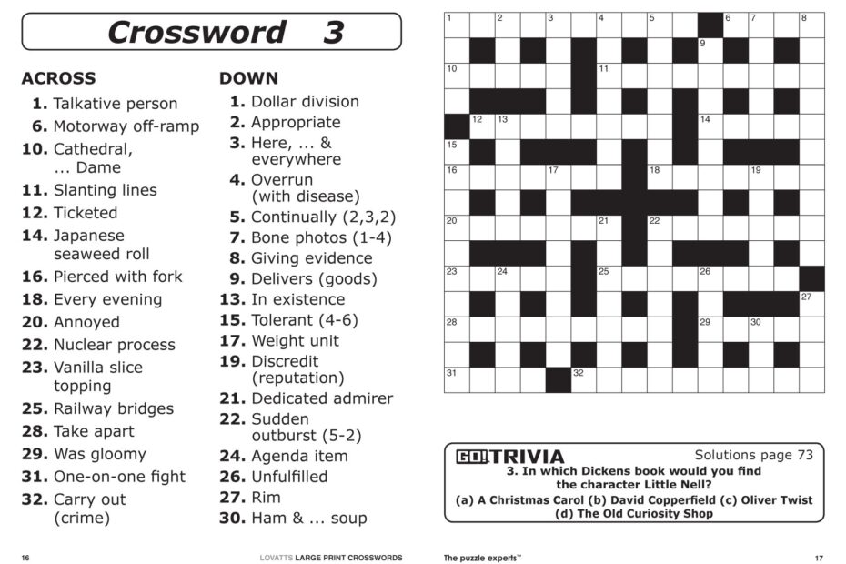 Free Printable Large Print Crossword Puzzles M3U8 Free Printable