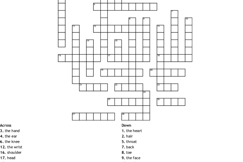 Free Printable Spanish Crossword Puzzles James Crossword Puzzles