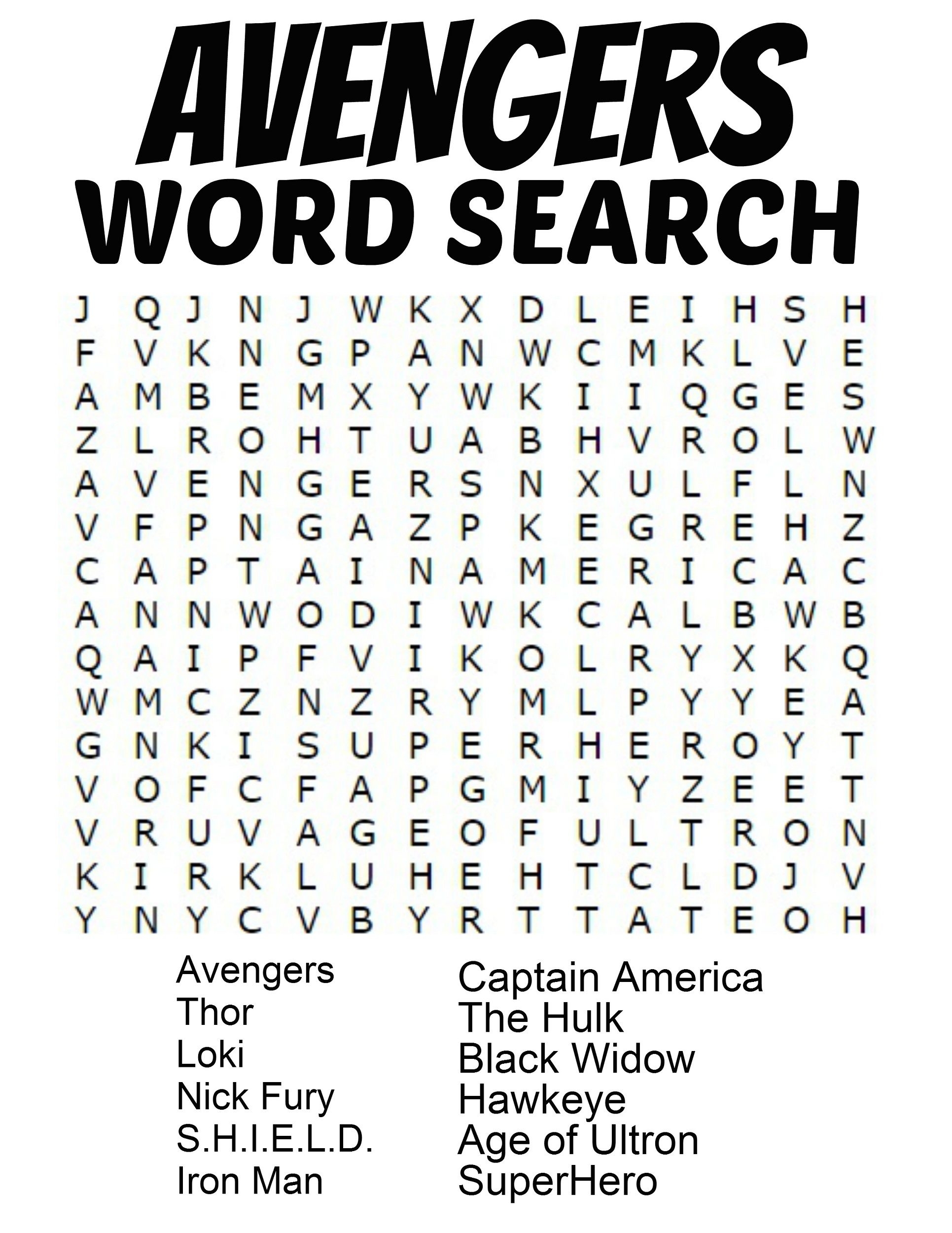 Free Printable Word Puzzles