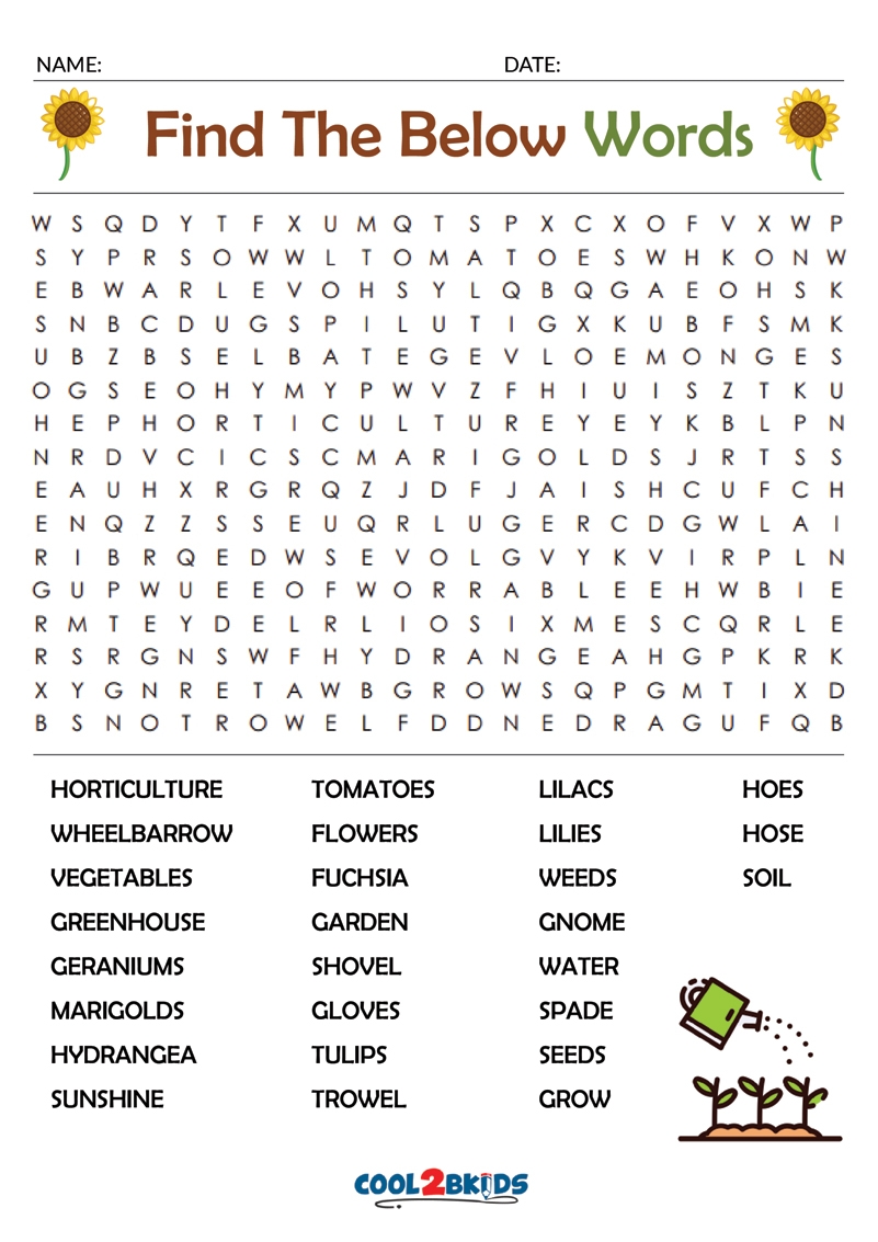 Free Printable Word Search Puzzles NBKomputer