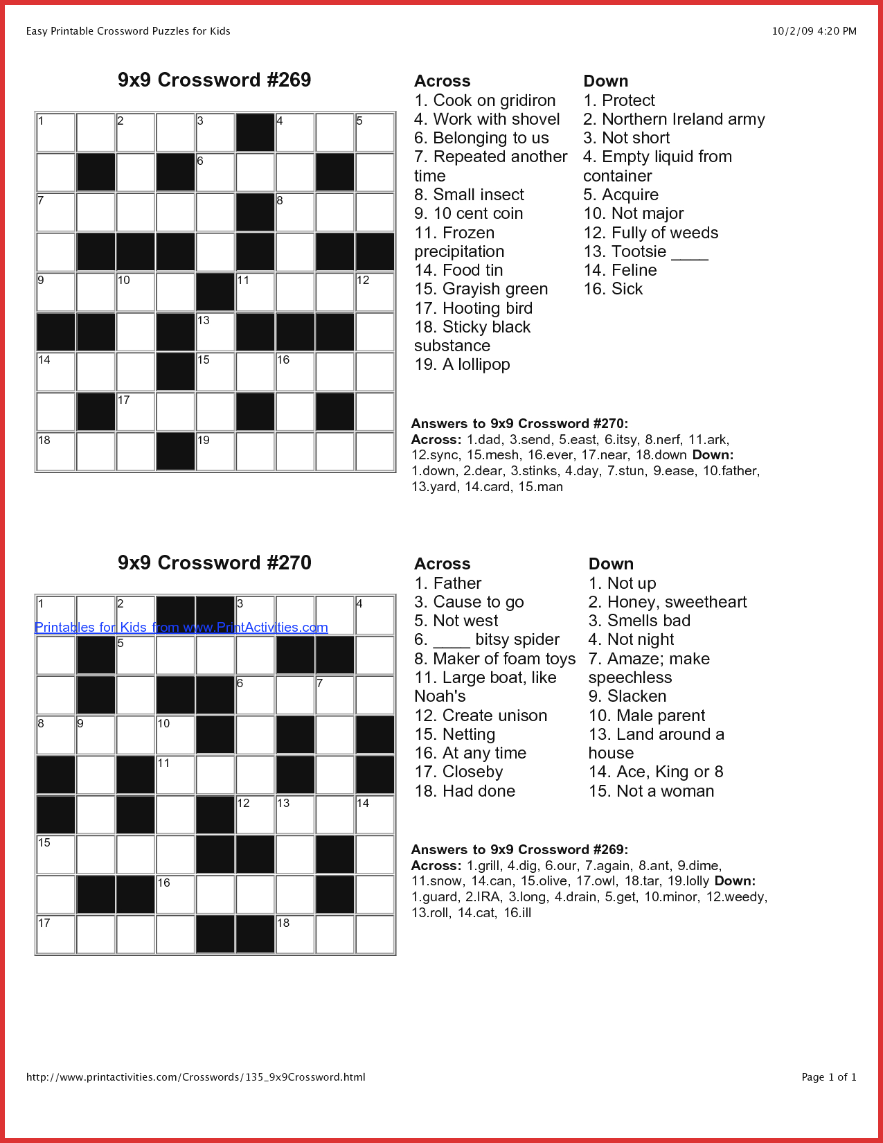 Freedailycrosswords Com Puzzles Printable Crossword Puzzles Online