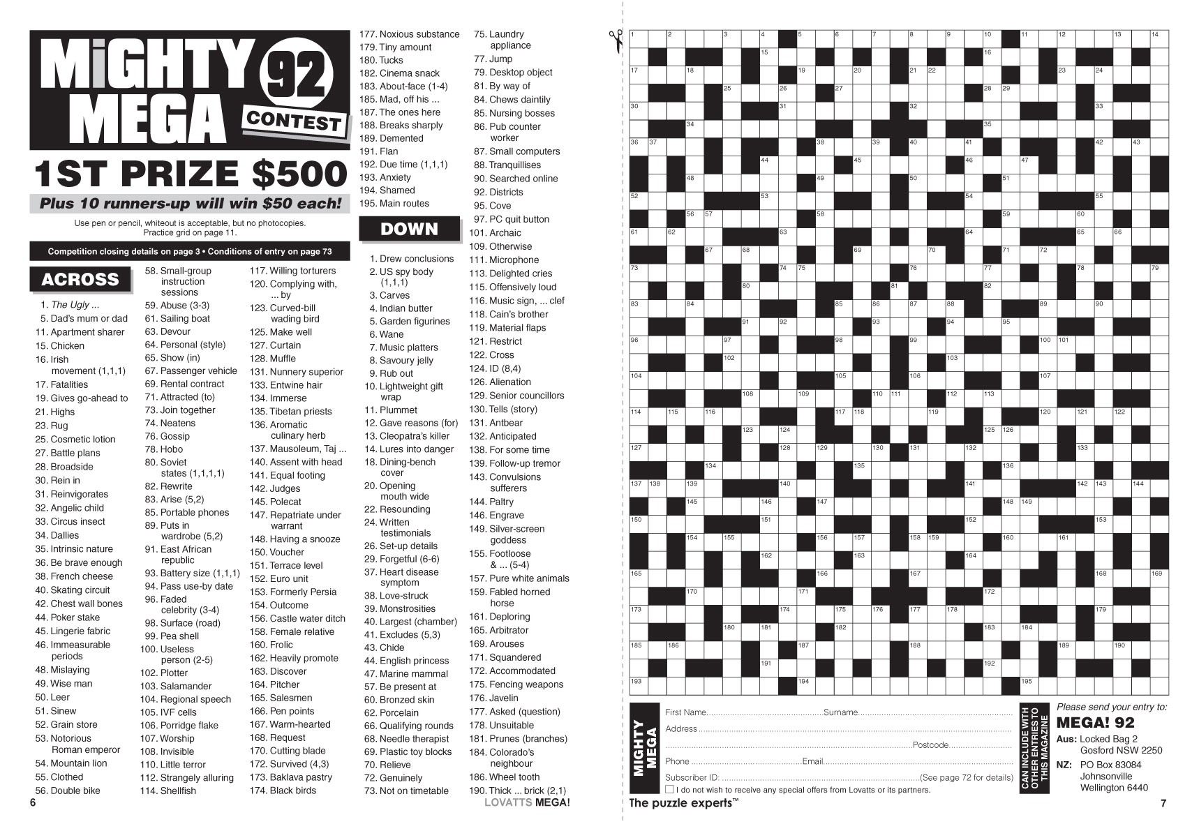 Giant Crossword Puzzle Printable Printable Crossword Puzzles