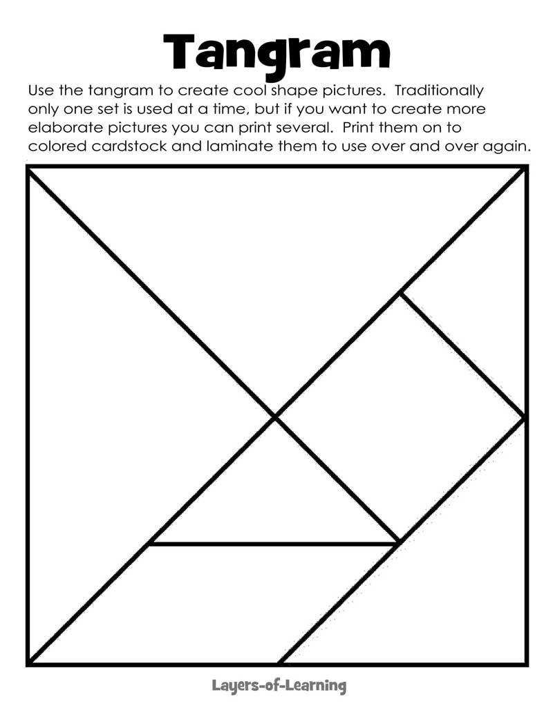 Giraffe Tangram Printable Preschool Zoo Tangram Printable 