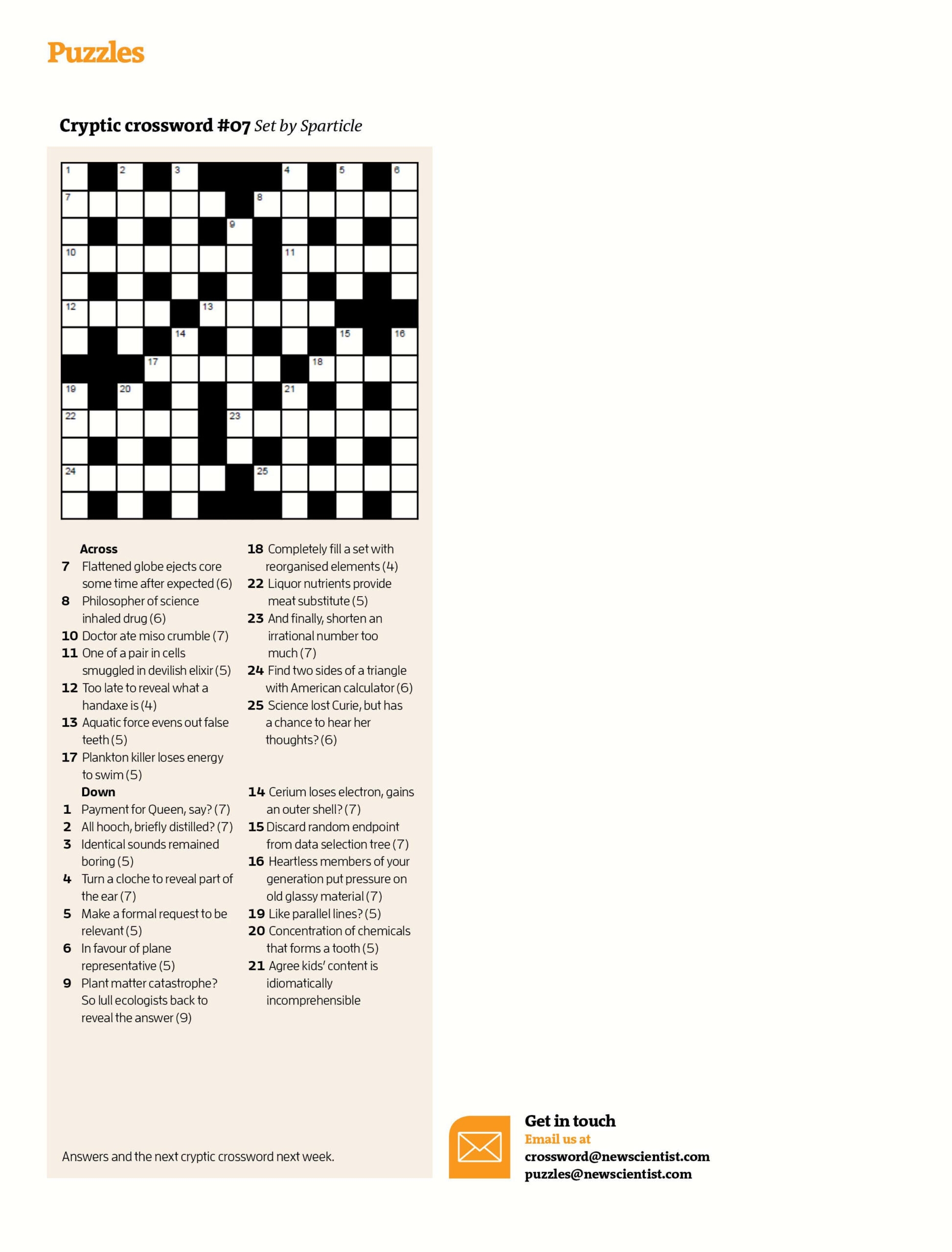 Globe Cryptic Crossword Printable James Crossword Puzzles