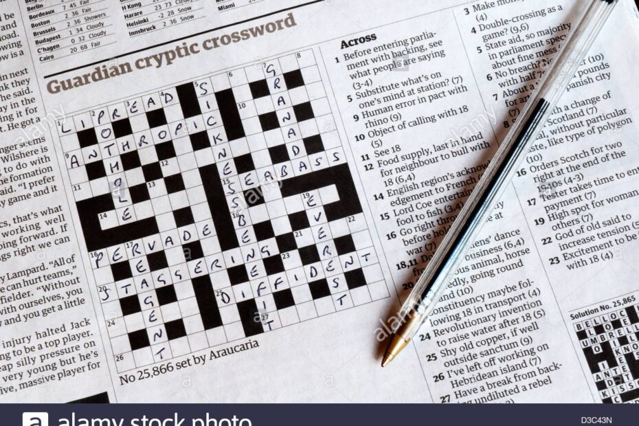 Guardian Crossword Cryptic Fasrgym
