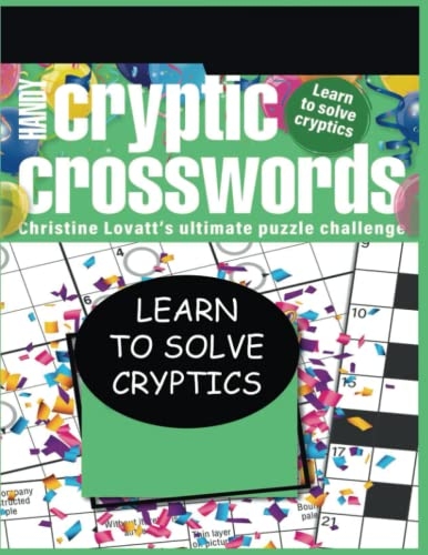 HANDY CRYPTIC CROSSWORDS Large Print Easy To Medium Level Crossword 