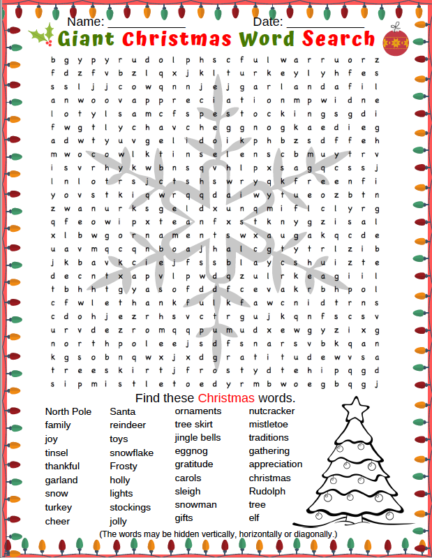 Holiday Word Search Puzzles Printable Printable New Year Banners