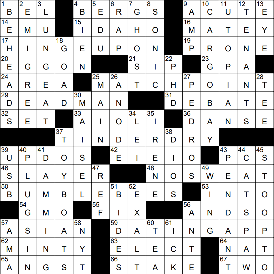Hyatt Alternative Crossword Nyt Prntbl concejomunicipaldechinu gov co