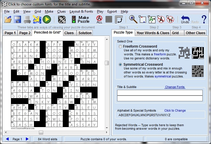 Interactive Crossword Puzzle Maker Libraryxoler
