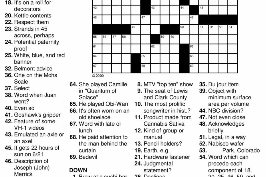 Intermediate Crossword Puzzles Printable Sally Crossword Puzzles