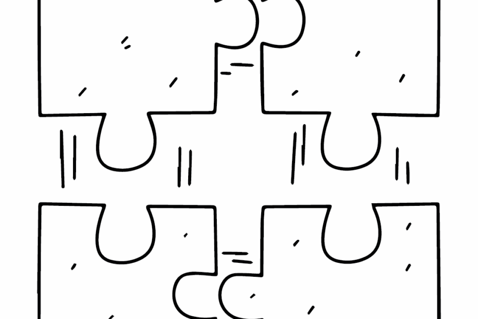 Jigsaw Puzzle Printable Coloring Page Free Printable Coloring Pages