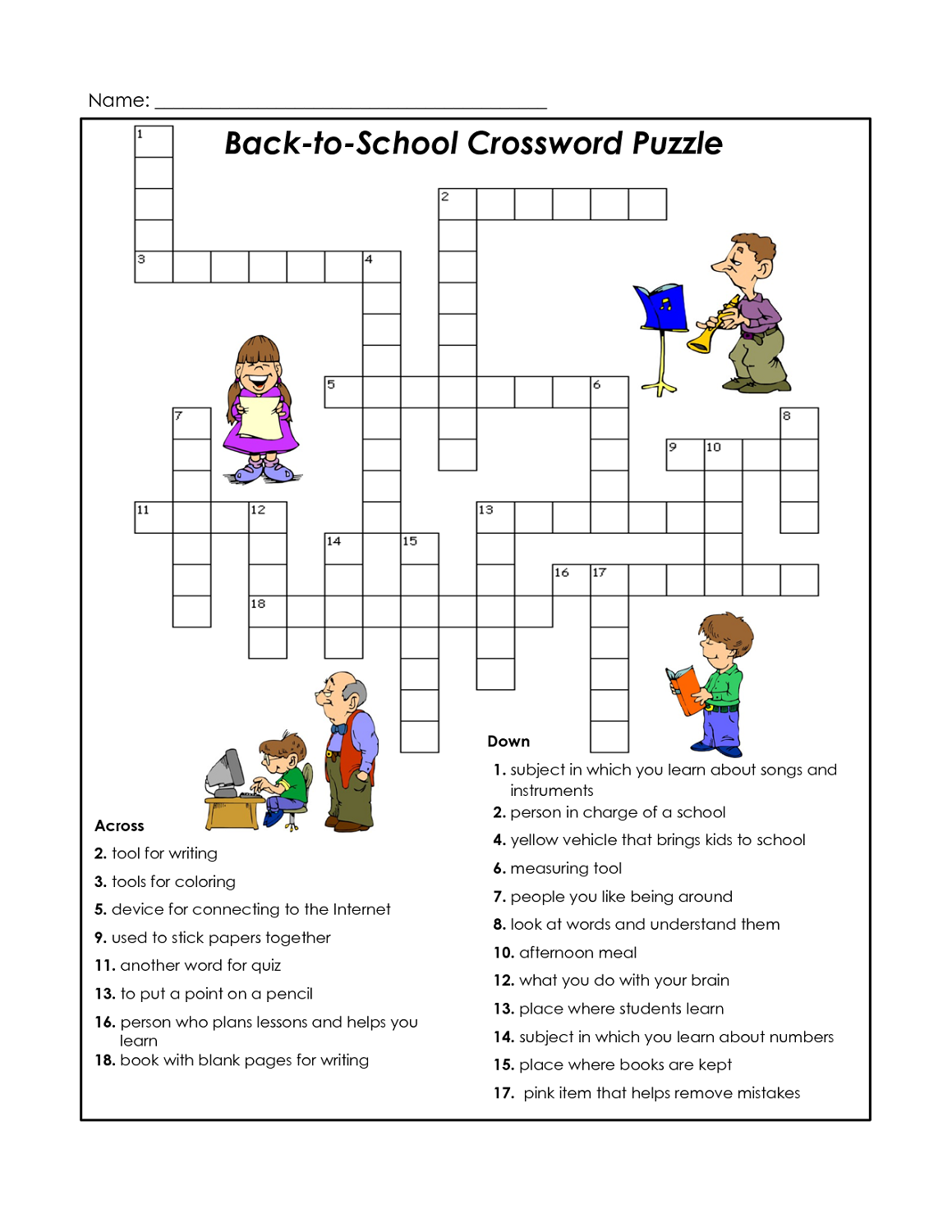 Kids 39 Crossword Puzzles To Print Activity Shelter