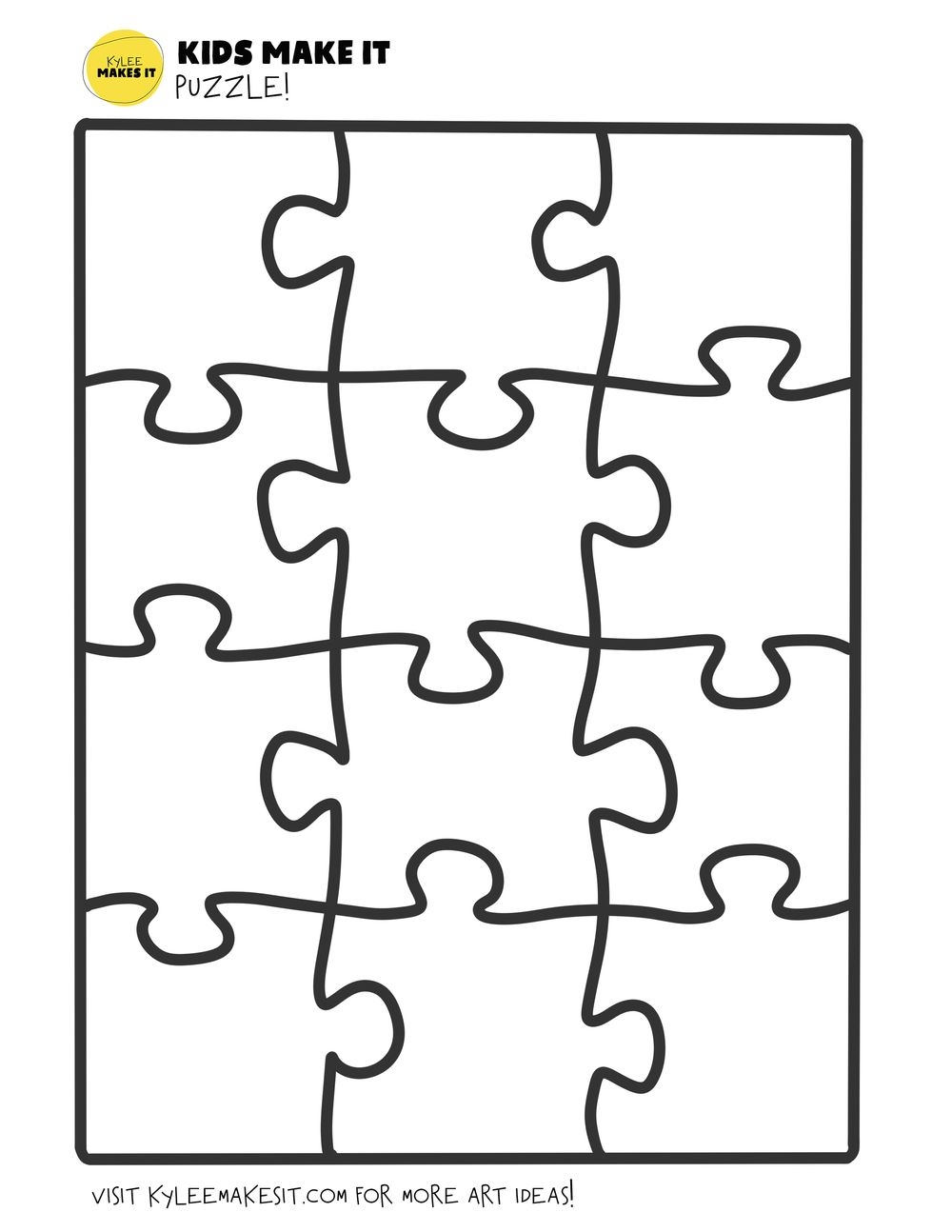 Kylee Makes It Puzzle Printable