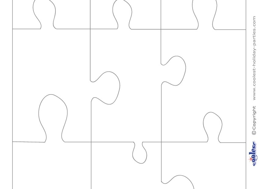 Large Blank Printable Puzzle Pieces