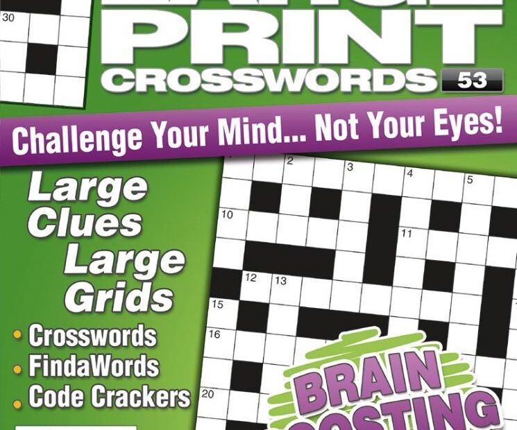 Large Print Crosswords Magazine Lovatts Crossword Puzzles Games