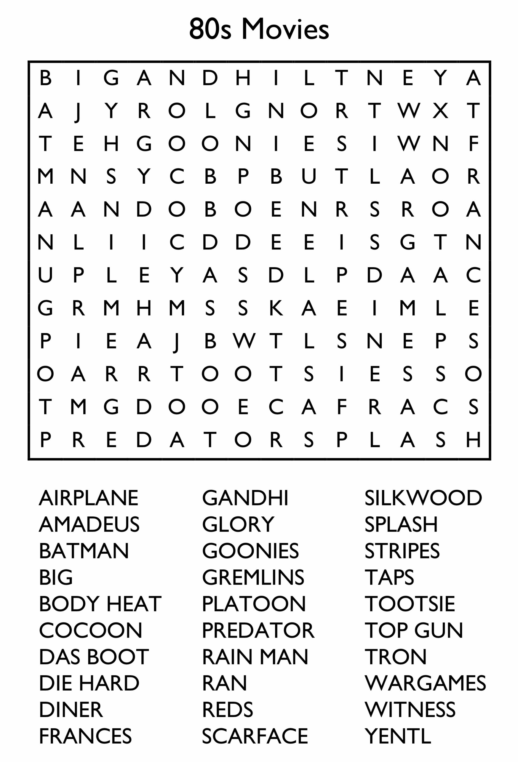 Large Print Word Searches For Seniors Printable Word Search Printable 