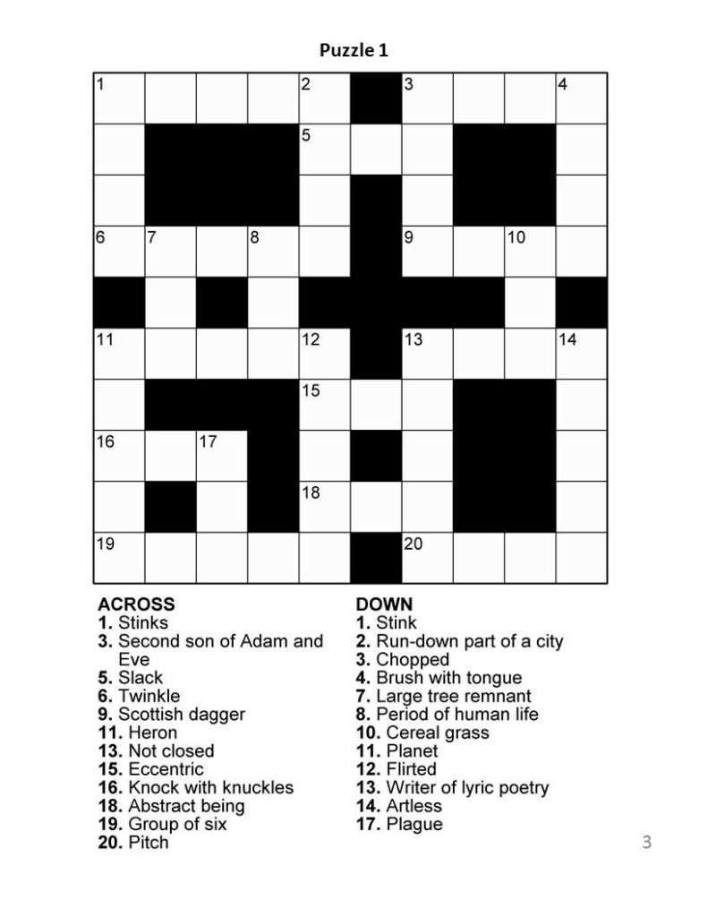 Large Printable Crossword Puzzles Free Crossword Puzzles Printable Large Printable Crossword Puzzles Free Crossword Puzzles Printable