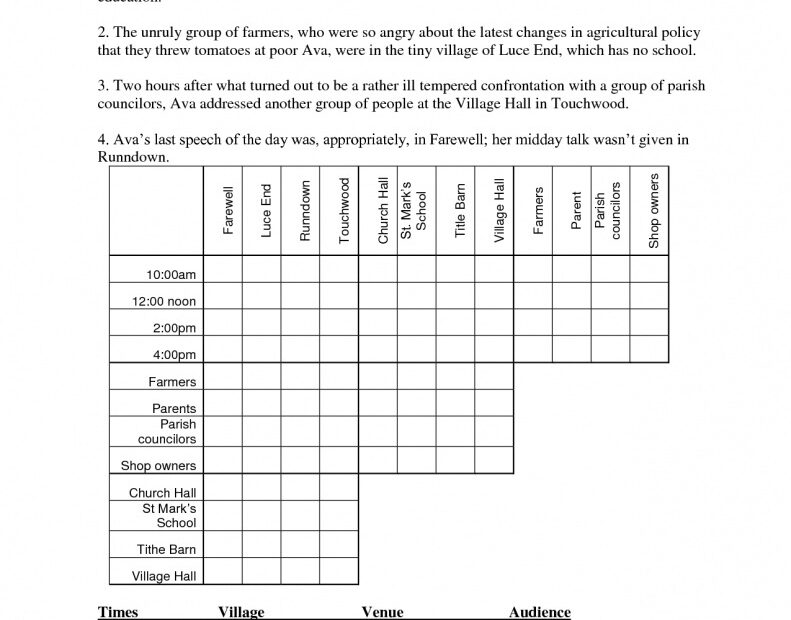 Logic Puzzles Printable PDF Printable Logic Puzzles
