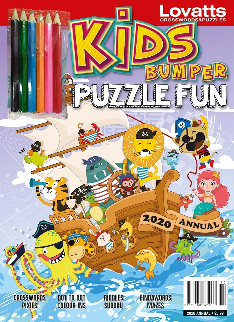 Lovatts Kids Bumper uk Lovatts Crossword Puzzles Games Trivia