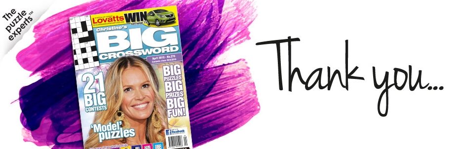 Lovatts WYZA FREE BIG Crossword Magazine Promotion Lovatts