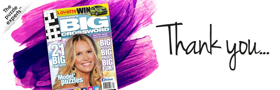 Lovatts WYZA FREE BIG Crossword Magazine Promotion Lovatts 