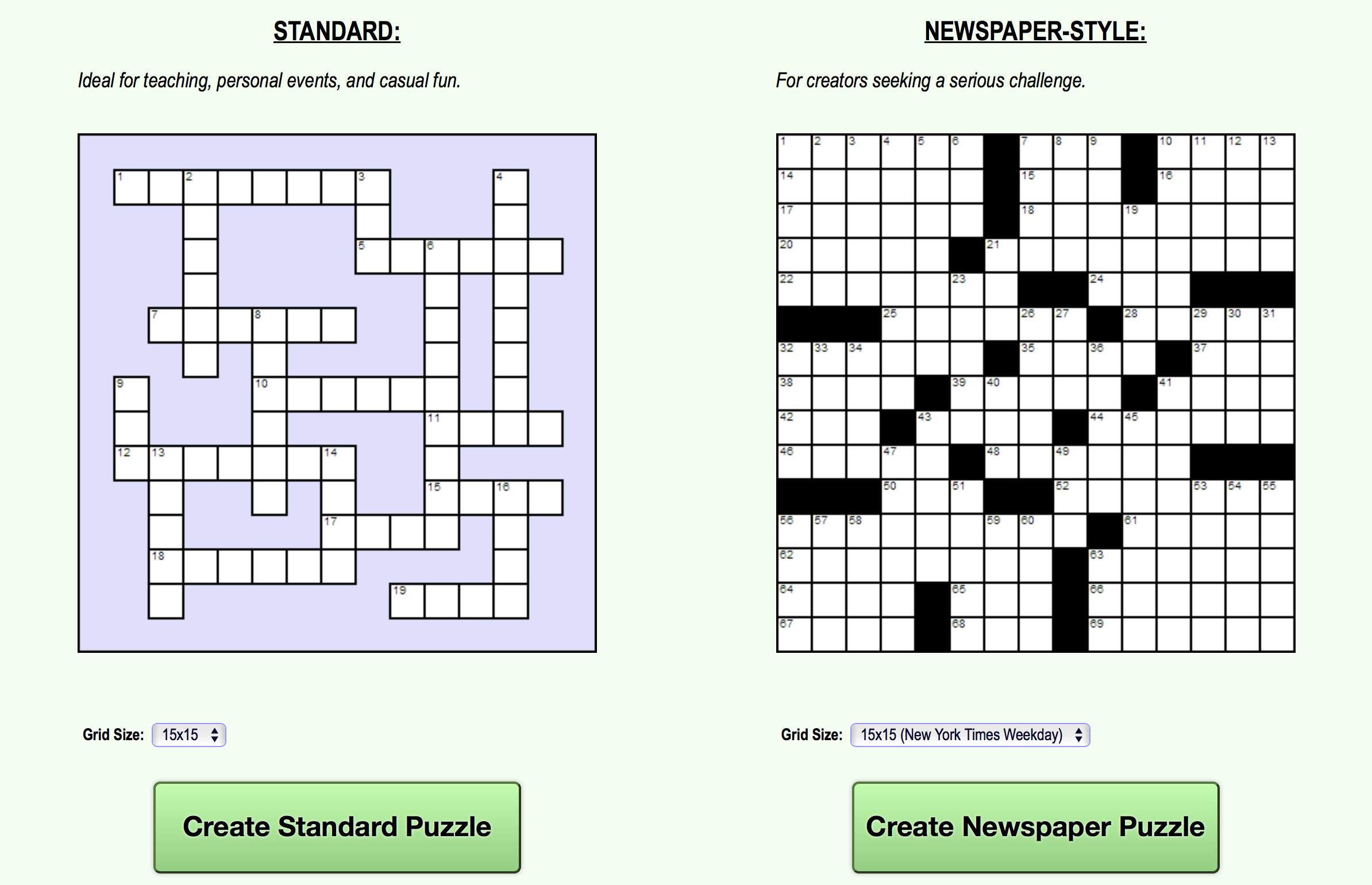 Make Your Own Crossword Puzzle Free Printable