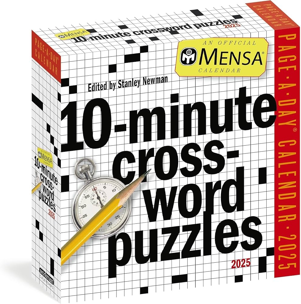 Mensa Crossword Calendar 2025 Gates Leisha Mensa Crossword Calendar 2025 Gates Leisha