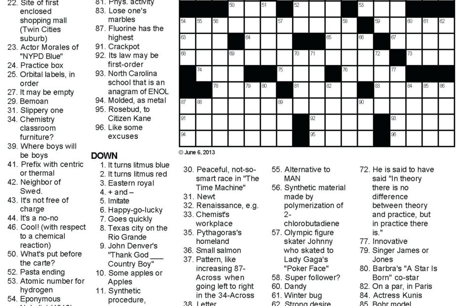 Middle School Crossword Puzzles Printable Emma Crossword Puzzles