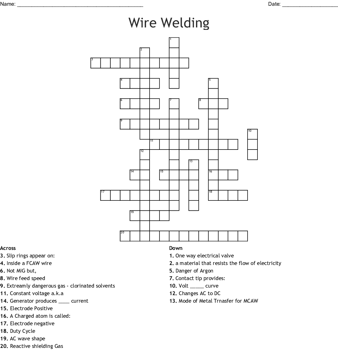 Motion And Speed Crossword Wordmint Printable 2 Speed Crossword 