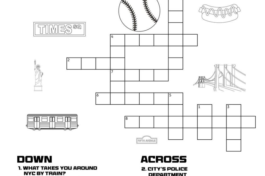 New York Crossword Puzzle Printable FREE Printables