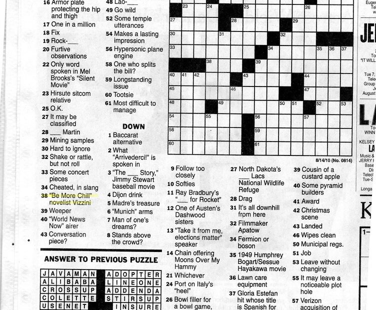 Nyt Crossword August 2 2024 Tamar Fernande