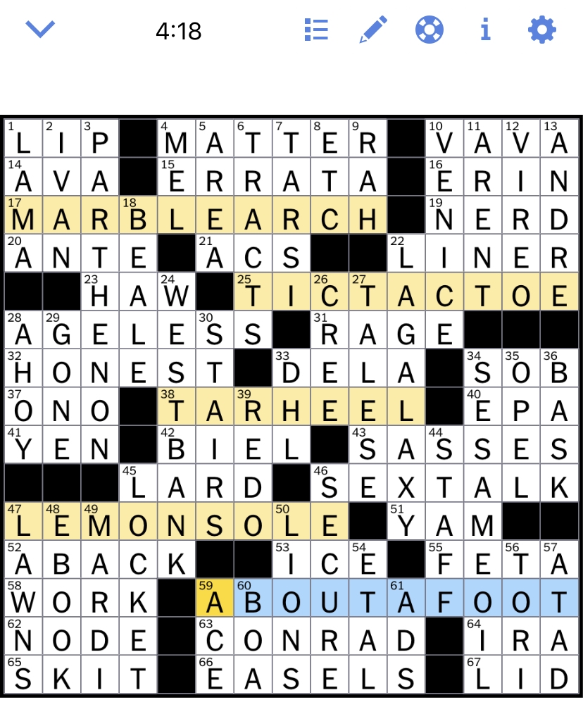 Nytimes Crossword Puzzle Chlistsavvy