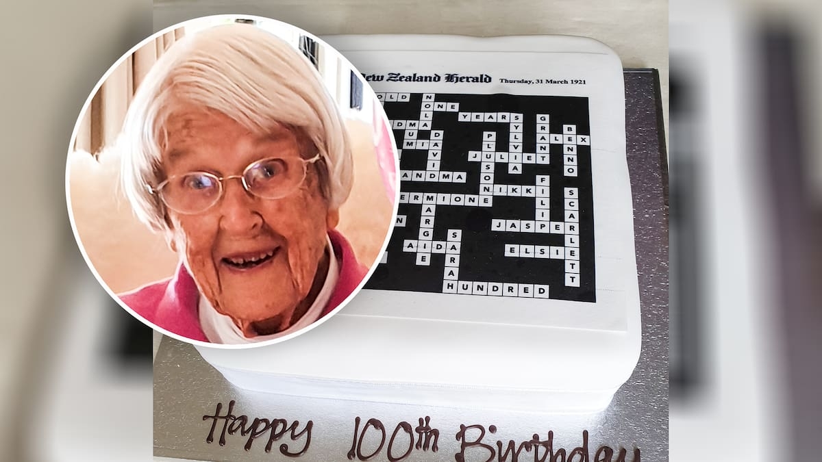 NZ Herald Crossword Fan Gets A 100th Birthday Cake Surprise NZ Herald