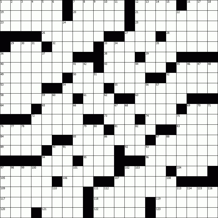 Onlinecrosswords Net Printable Daily