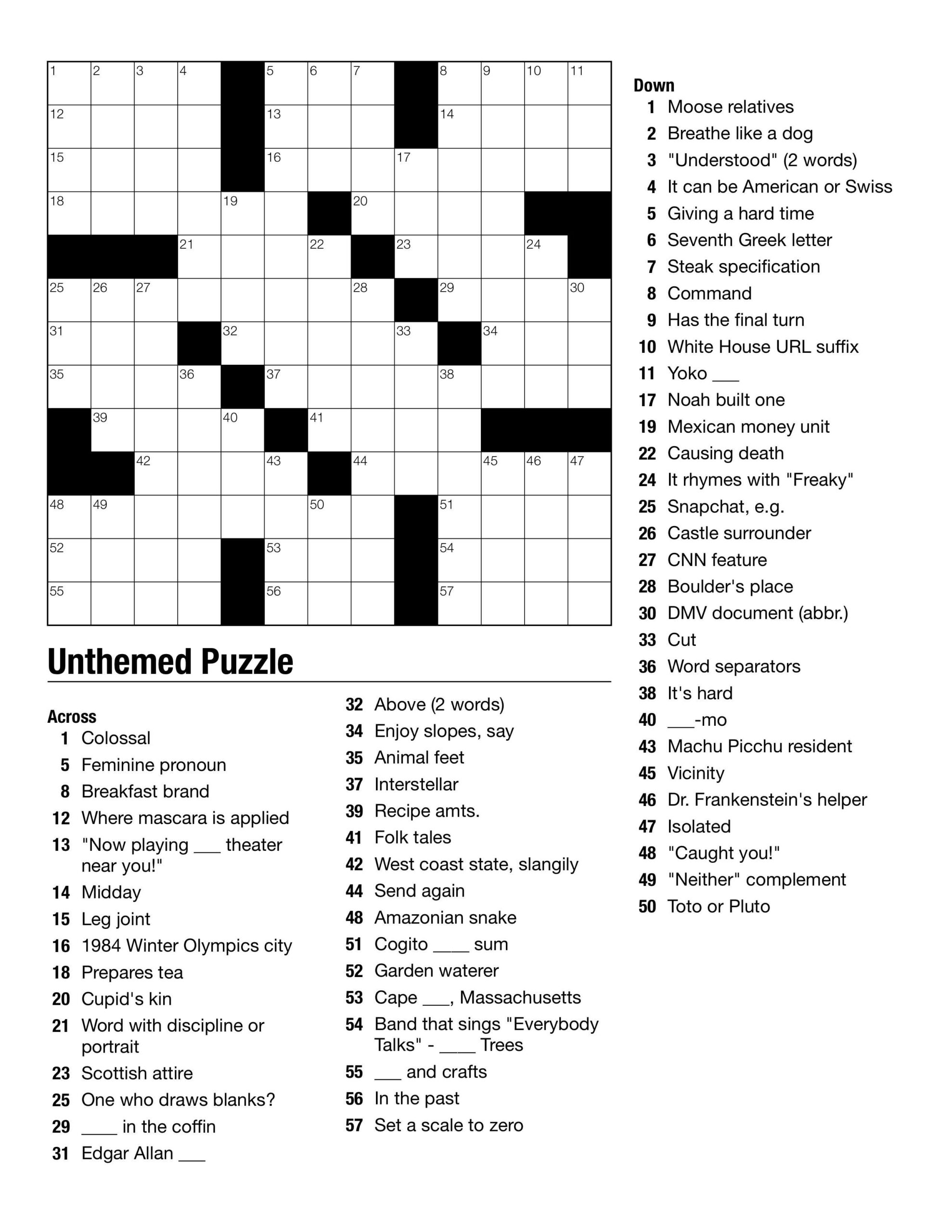Peoples Magazine Crossword Puzzles Answers 2024 Mira Sybila