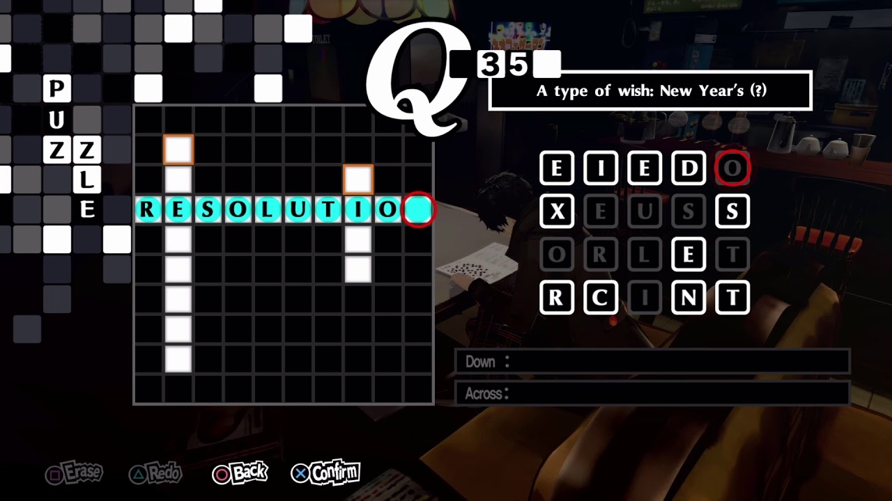 Persona 5 Royal Crossword Saadopia