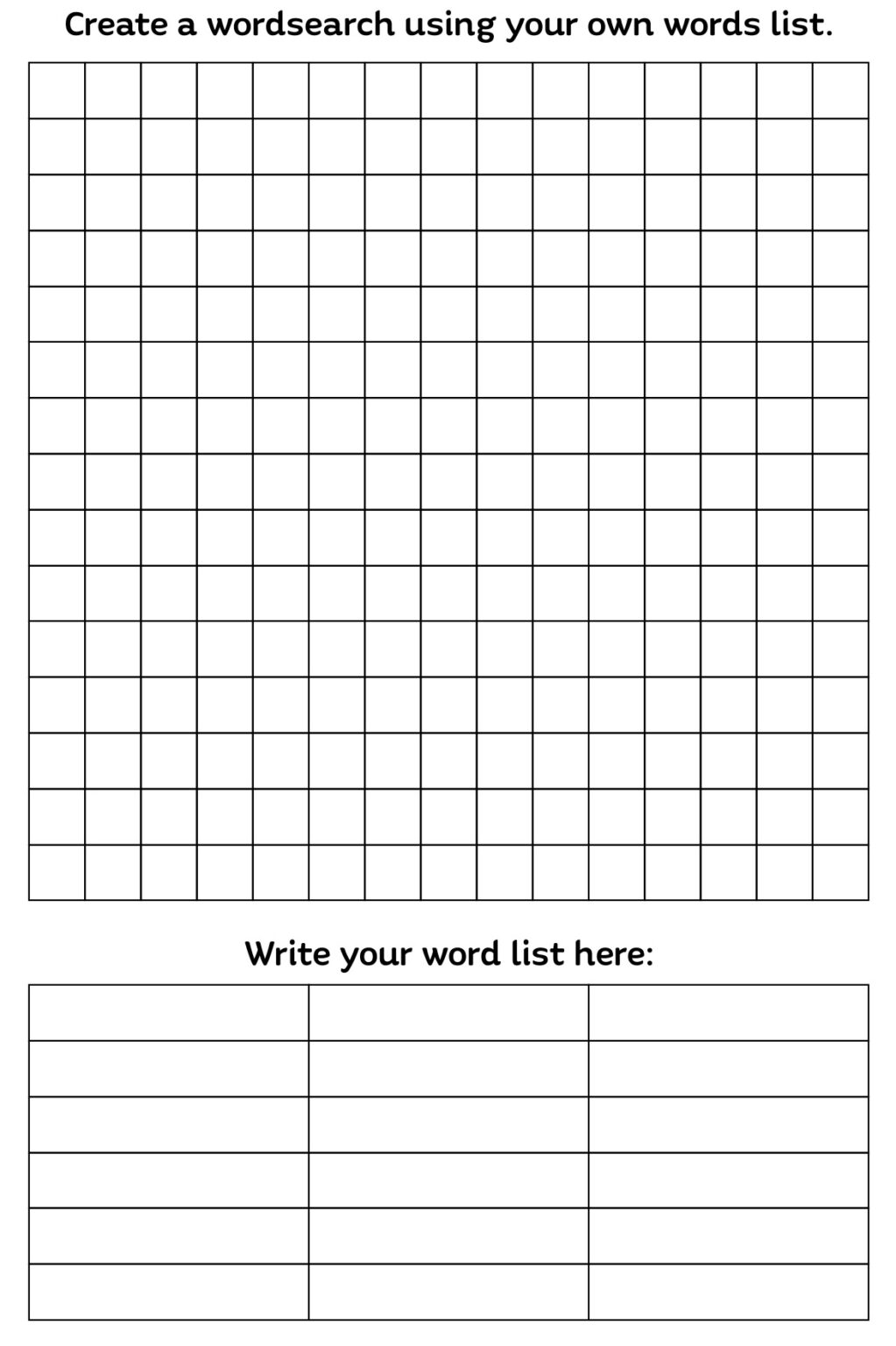 Printable Blank Crossword Grid Printable JD