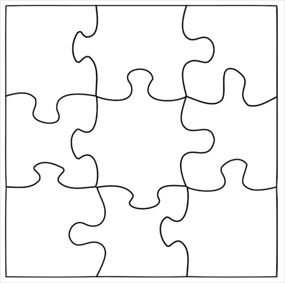 Printable Blank Jigsaw Puzzle Template Printable Online