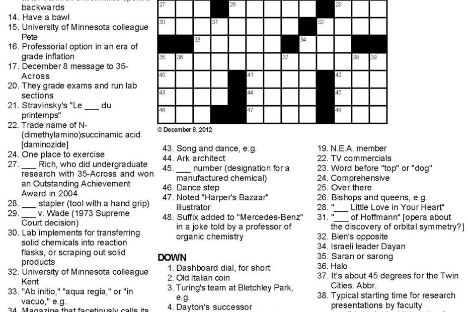 Printable Celebrity Crossword Puzzle Printable Crossword Puzzles