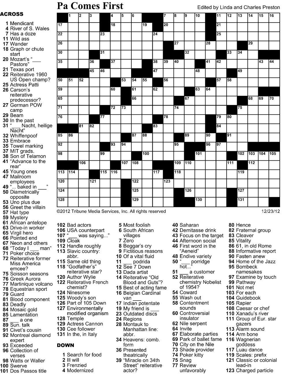 Printable Clueless Crossword Puzzles Printable Crossword Puzzles