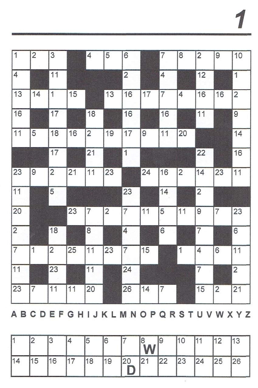 Printable Codeword Puzzles James Crossword Puzzles