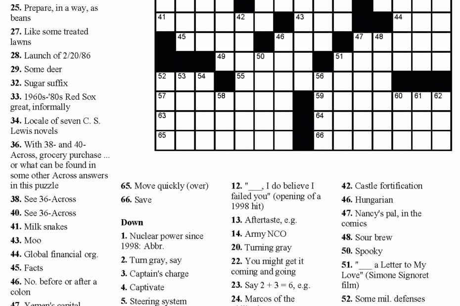 Printable Crossword Celebrity Printable Crossword Puzzles