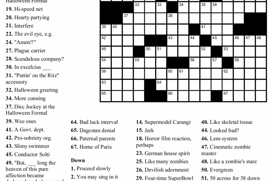Printable Crossword Puzzles Challenging Printable Crossword Puzzles