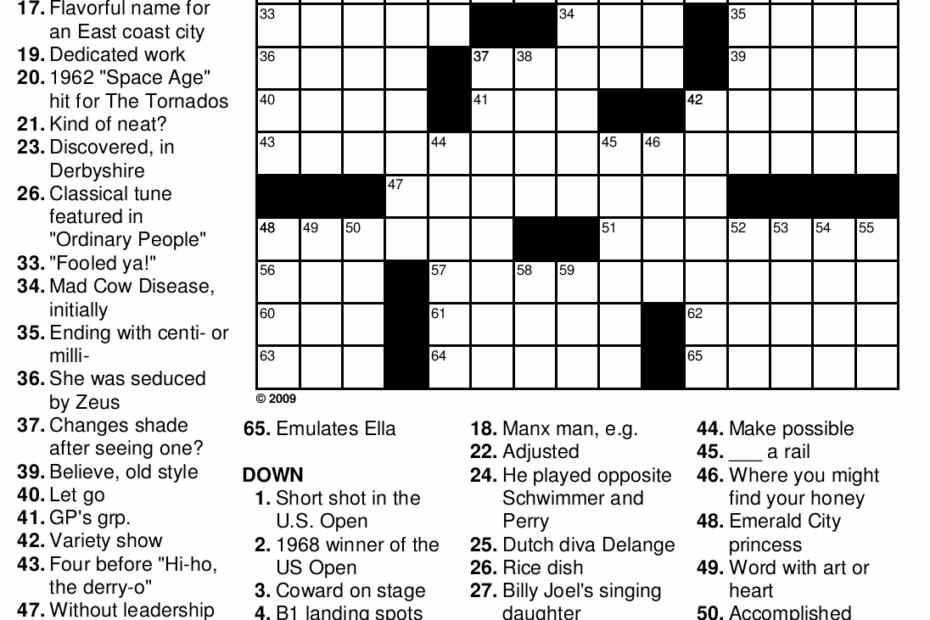 Printable Crossword Puzzles For Adults English Vocabulary Free