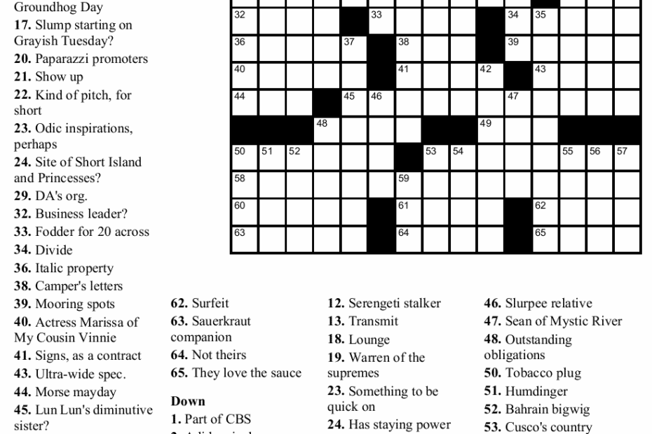 Printable Crossword Sheets Printable Crossword Puzzles
